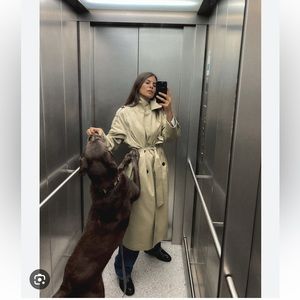 NWT Zara Trench With Removable Insulated Jacket